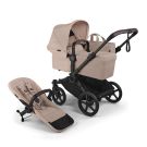 Bugaboo Mono Kinderwagen Donkey 6 Compleet Black - Desert Taupe Melange