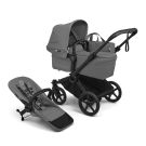 Bugaboo Mono Kinderwagen Donkey 6 Compleet Black - Moon Grey