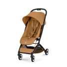 Cybex buggy Orfeo black frame cinnamon yellow zijaanzicht