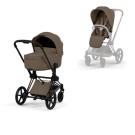Cybex Kinderwagen Priam 5 Compleet Comfort Matt Black Frame - Coconut Brown