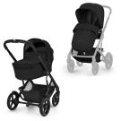 Cybex Talos S Lux combinatie met zwarte reiswieg en zitje vooraanzicht