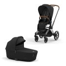 Cybex Priam Kinderwagen Compleet Sepia Black - Chrome Brown Frame
