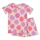 Set bloemen shortama met top en korte broek