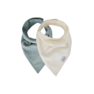 Jollein Bandana Slab Velvet Rib Sea Green/Ivory