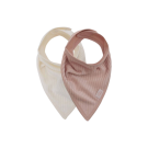 Jollein Bandana Slab Velvet Rib Wild Rose/Ivory