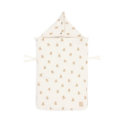 Open voetenzak met zonnekap en teddyberenprint