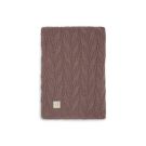 Jollein ledikantdeken Spring Knit Chestnut/Coral Fleece online kopen? | BabyPlanet
