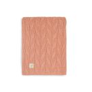 Jollein ledikantdeken Spring Knit Rosewood/Coral Fleece online kopen? | BabyPlanet