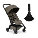 Joolz Buggy Aer2 x Wildride Classic Bundel Hazel Brown overzicht met buggy en Wildride peuterdraagzak