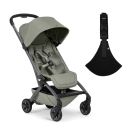 Joolz Buggy Aer2 x Wildride Classic Bundel Sage Green overzicht met buggy en Wildride peuterdraagzak