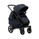 Joolz Geo5 dubbele kinderwagen reiswieg perspectief navy blauw