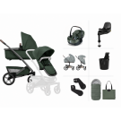 Joolz Single Kinderwagen Geo 5 All-in-One Bundel Forest Green met Autostoel en Accessoires