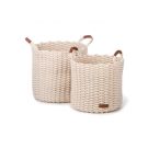 KidsDepot Mand M Korbo Wit Set van 2