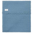 Koeka Ledikantdeken Lace Elba Bluestone