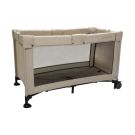 Koelstra Campingbed Travelsleeper T5 Beige als handig opvouwbaar bedje met gaaswanden en wieltjes voor thuis of op reis