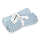 Little Dutch Swaddle Hydrofiele Pure Denim Blue 70 x 70