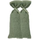 Meyco Kruikenzak Badstof Basic Forest Green 2-pack