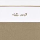Meyco Ledikantlaken Hello World Taupe