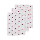 Meyco Washandjes Hydrofiel Sweet Heart Red 3-pack