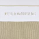 Meyco Wieglaken Love You To The Moon And Back Sand