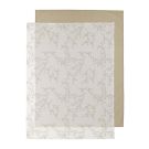 Meyco Wieglakens Branches Sand/Uni Sand 2-pack