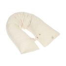 Kussen met embroidery cream vooraanzicht