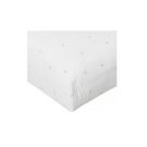 Nanami hoeslaken voor ledikant offwhite leafprint sand online kopen? | BabyPlanet
