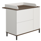 Paidi - Yuny Commode Lovely Aliv Off White - Dark Walnut