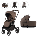 Pericles Kinderwagen Noa Compleet Chocolate inclusief accessoires voor reiswieg en wandelwagen