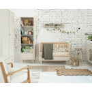 Pinio 3‑delige babykamer Petite Champagne – ledikant, commode en 2‑deurskast