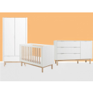 Pinio 3 delige Babykamer Miloo XL Wit