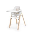 Stokke Steps Stoel Complete Set met Babyset en Tray – White/Natural
