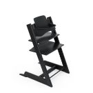 Stokke Tripp Trapp kinderstoel in Black met gemonteerde BabySet in Black