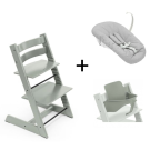 Stokke Tripp Trapp Glacier Green + Newborn Set en gratis babyset
