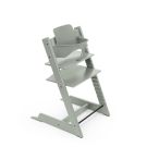 Tripp Trapp Kinderstoel Glacier Green + Baby Set² voorkant van Stokke