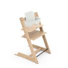 Stokke Tripp Trapp kinderstoel in Oak Natural met gemonteerde BabySet in White