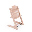 Stokke Tripp Trapp kinderstoel in Serene Pink met gemonteerde BabySet in Serene Pink