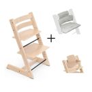 Stokke Tripp Trapp Stoel Bundel met BabySet² - Natural inclusief gratis kussen