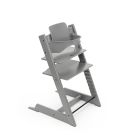 Stokke Tripp Trapp kinderstoel in Storm Grey met gemonteerde BabySet in Storm Grey