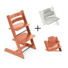 Stokke Tripp Trapp Terracotta Incl. BabySet² inclusief gratis kussen