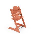 Stokke Tripp Trapp kinderstoel in Terracotta met gemonteerde BabySet in Terracotta