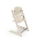Stokke Tripp Trapp kinderstoel in Vanilla White met gemonteerde BabySet in Vanilla White