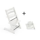 Stokke Tripp Trapp meegroeistoel White inclusief BabySet in White, kinderstoel vanaf 6 maanden