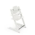Stokke Tripp Trapp kinderstoel in White met gemonteerde BabySet in White