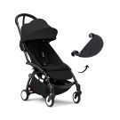 Stokke YOYO 3 buggy black met black frame en gratis leg rest - bundel korting