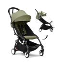 Stokke YOYO³ Buggy Olive – Black Frame inclusief gratis regenhoes