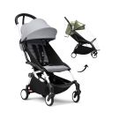 Stokke YOYO³ Buggy Stone – White Frame inclusief gratis regenhoes