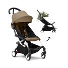Stokke YOYO³ Buggy Toffee – White Frame inclusief gratis regenhoes