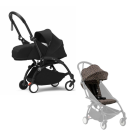 Stokke YOYO³ Kinderwagen Compleet Leopard met 0+ Newborn Pack Black – Black Frame