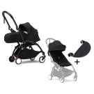 Stokke YOYO³ Kinderwagen Compleet met 0+ Newborn Pack Black – Black Frame